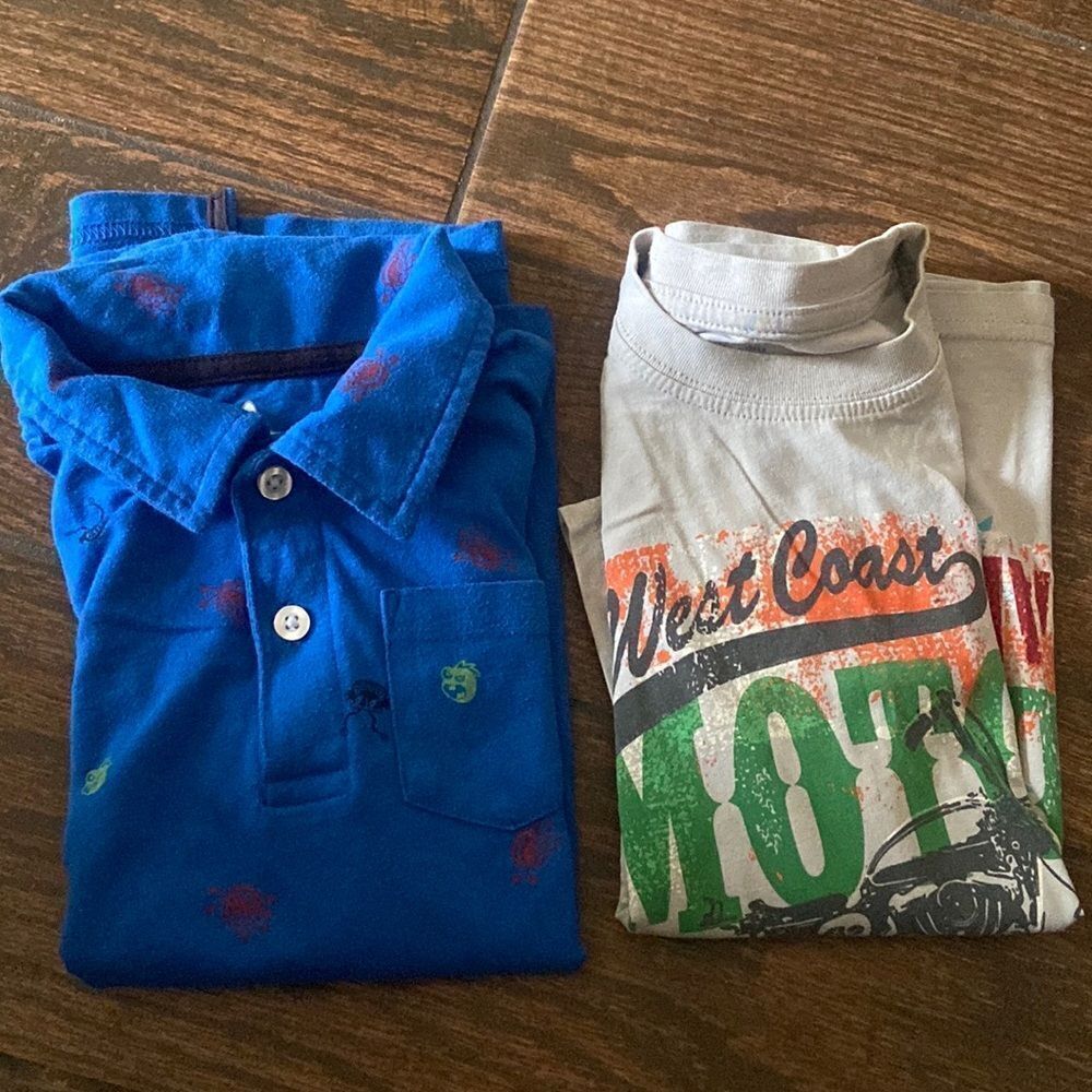 2Pc 365 Kids Garanimals Boys Polo Size 7 Faded Glory Free